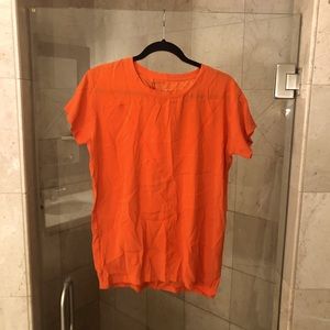 BNWOT Olympia Etal HELIX tee in Flame